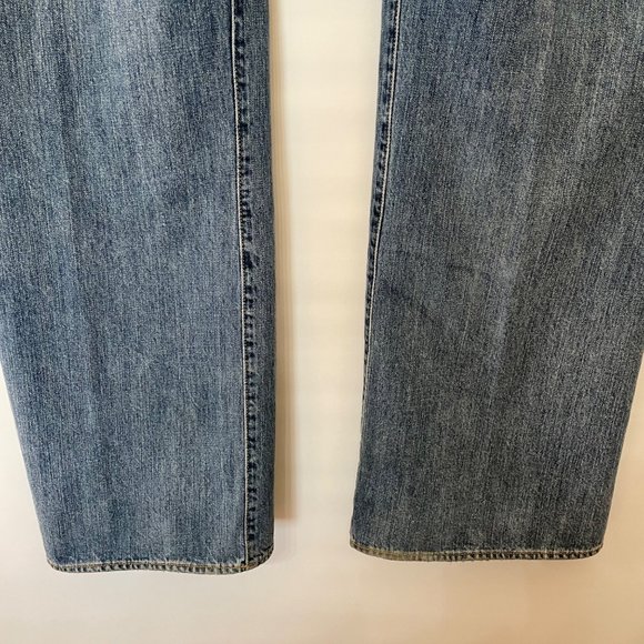 Ralph Lauren Polo Jeans Company Mens 42 Straight Leg Jeans Distressed Cotton - Picture 7 of 14